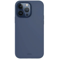 Чохол Uniq Lino Hue для iPhone 15 Pro Max Navy Blue with MagSafe (Uniq-IP6.7P(2023)-LINOHMBLU)