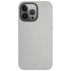 Чохол Uniq Lino Hue для iPhone 15 Pro Max Chalk Grey with MagSafe (Uniq-IP6.7P(2023)-LINOHMCGRY)