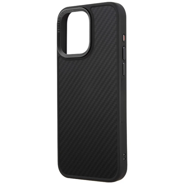 Чохол Uniq Keva для iPhone 15 Pro Max Carbon Black with MagSafe (Uniq-IP6.7P(2023)-KEVAMBLK)