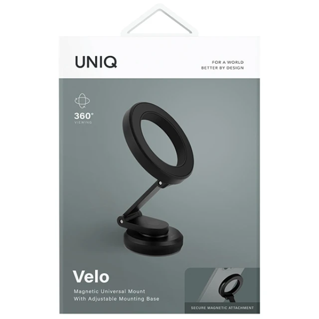 Тримач UNIQ Velo Midnight Black with MagSafe (UNIQ-VELO-UNIVERSALMOUNT)