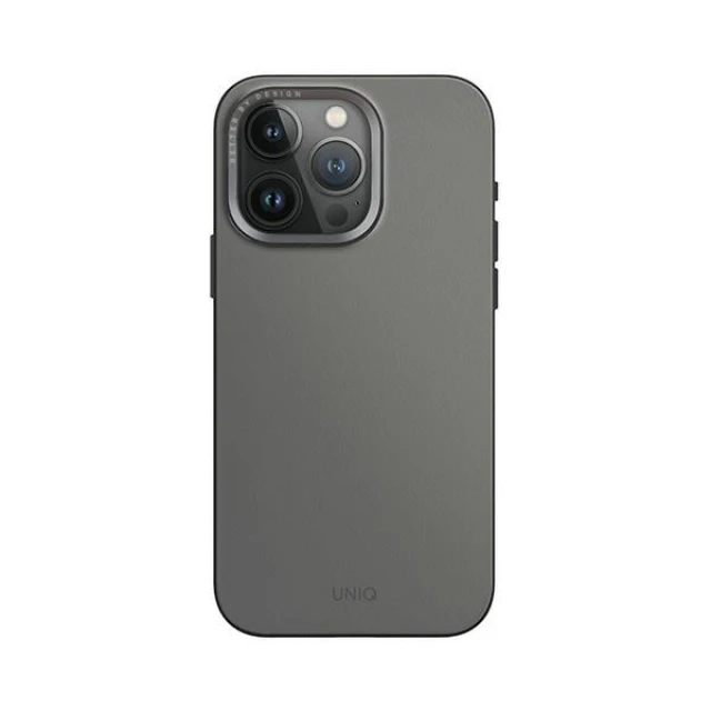 Чохол UNIQ Lyden DS для iPhone 15 Pro Charcoal Grey Black with MagSafe (UNIQ-IP6.1P(2023)-LDSRGRYBLK)