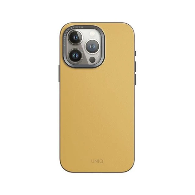 Чохол UNIQ Lyden DS для iPhone 15 Pro Max Yellow Grey with MagSafe (UNIQ-IP6.7P(2023)-LDSCYELFGRY)