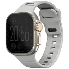 Ремінець Uniq Stride для Apple Watch Ultra 3/2/1 49 mm | Series 9/8/7/6/5/4/SE 45 mm | 44 mm Chalk Grey (UNIQ-49MM-STRIGRY)