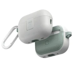 Чохол для навушників Uniq Clyde Lock Case для AirPods Pro 2 Dove White Soft Mint (UNIQ-AIRPODSPRO2-CLYDWHSMN)