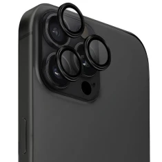 Защитное стекло UNIQ для камеры iPhone 16 Pro Max | 16 Pro Optix AluGuard Black (UNIQ-IP6.3P-6.9P(2024)-ALENSBLK)