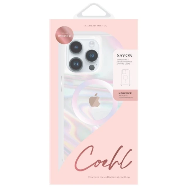 Чохол UNIQ Coehl Savon для iPhone 16 Bubble Prism with MagSafe (UNIQ-IP6.1(2024)-SAVMBPR)