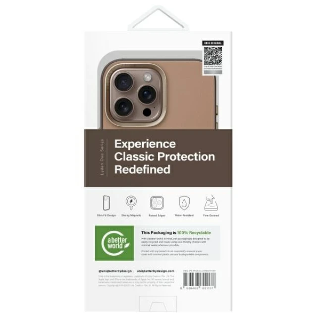 Чохол UNIQ Lyden DS для iPhone 16 Pro Max Flint Grey with MagSafe (UNIQ-IP6.9P(2024)-LDSNATFGRY)