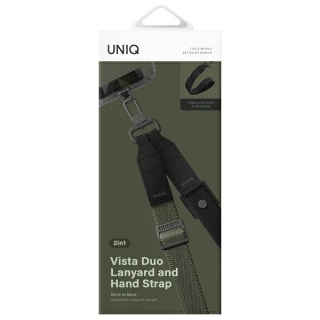 Ремінець UNIQ Vista Duo Forest Black (UNIQ-VISTADUO2IN1-FRTBLK)