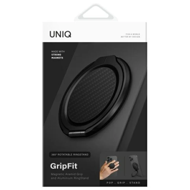 Тримач UNIQ GripFit Premium Carbon Black (UNIQ-GRIPFITPRE-CBLACK)
