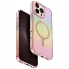 Чохол UNIQ Iridescia для iPhone 16 Pro Max Pink Prism with MagSafe (UNIQ-IP6.9P(2024)-IRDMPPRS)