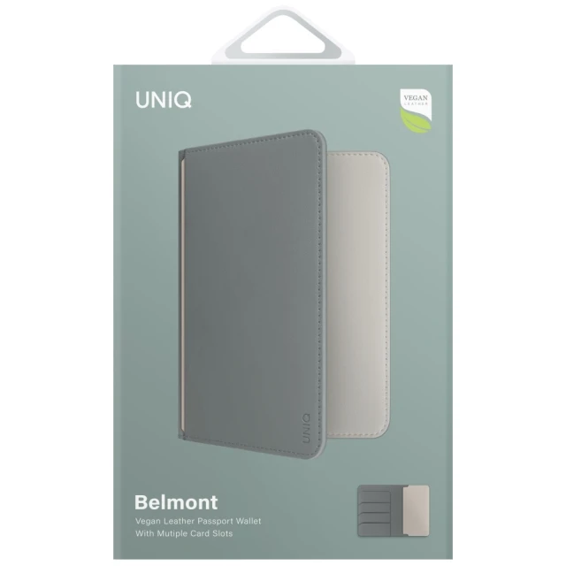 Обкладинка для паспорта Uniq Belmont RFID Light Green Ivory (UNIQ-BELMONT-LICIVY)