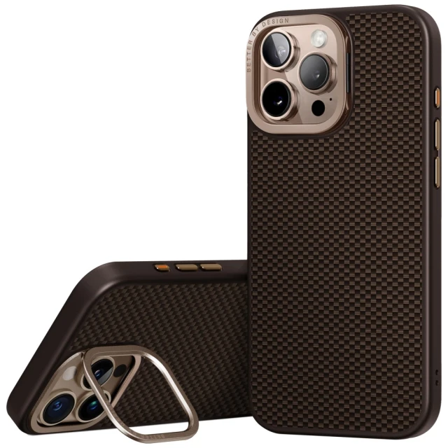 Чохол UNIQ Keva Max для iPhone 16 Pro Max Umber Brown with MagSafe (UNIQ-IP6.9P(2024)-KEVMMBWN)