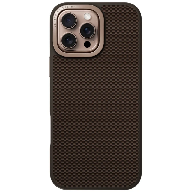 Чохол UNIQ Keva Max для iPhone 16 Pro Max Umber Brown with MagSafe (UNIQ-IP6.9P(2024)-KEVMMBWN)