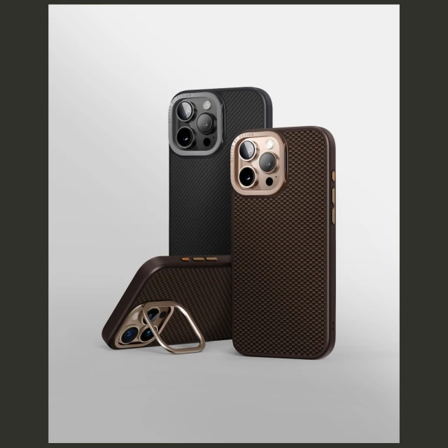 Чохол UNIQ Keva Max для iPhone 16 Pro Max Umber Brown with MagSafe (UNIQ-IP6.9P(2024)-KEVMMBWN)