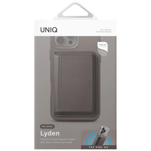 Магнітний гаманець UNIQ Lyden DS Flint Canary Yellow (UNIQ-LYDENDSMW-FGRYCYEL)