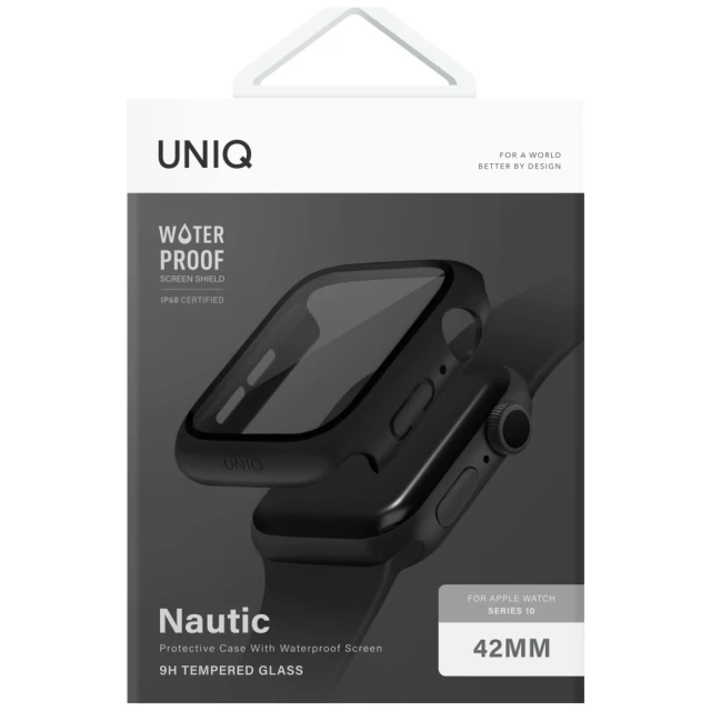 Чехол UNIQ Nautic для Apple Watch 42 mm Black (UNIQ-42MM-NAUBLK)