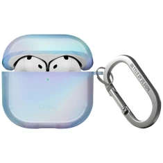 Чехол для наушников UNIQ Iridescia для AirPods 4 Eclipse Blue (UNIQ-AIRPODS(2024)-IRDEBLU)