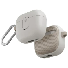 Чехол для наушников Uniq Clyde Lock Case для AirPods 4 Beige (UNIQ-AIRPODS(2024)-CLYMGRYKHK)