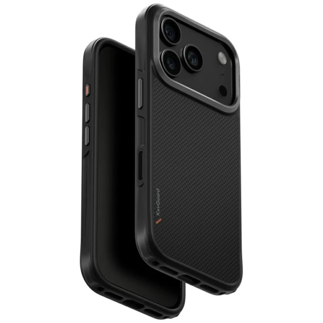 Чохол Uniq Keva для iPhone 17 Pro Black with MagSafe (UNIQ-IP6.3P(2025)-KEVAMCBLK)