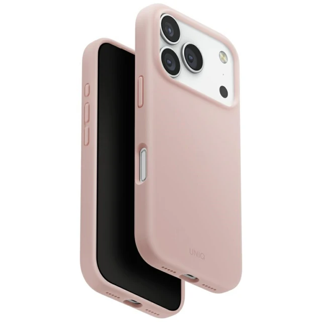 Чохол Uniq Lino для iPhone 17 Pro Pink with MagSafe (UNIQ-IP6.3P(2025)-LINOMBPNK)