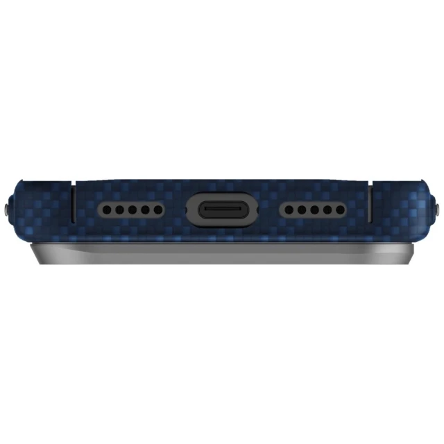 Чохол UNIQ Keva EDGE для iPhone 17 Pro Blue with MagSafe (UNIQ-IP6.3P(2025)-KEVAEDMTBLU)
