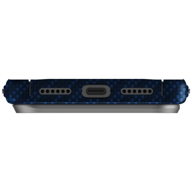 Чохол UNIQ Keva EDGE для iPhone 17 Pro Max Blue with MagSafe (UNIQ-IP6.9P(2025)-KEVAEDMTBLU)