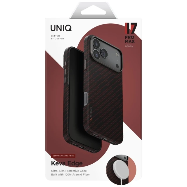 Чохол UNIQ Keva EDGE для iPhone 17 Pro Max Orange with MagSafe (UNIQ-IP6.9P(2025)-KEVAEDMRORG)
