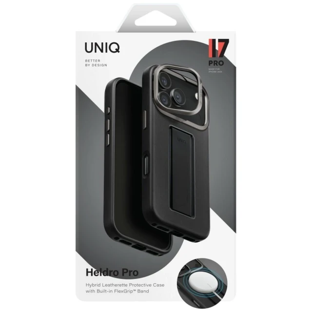 Чохол UNIQ Heldro Pro для iPhone 17 Pro Black with MagSafe (UNIQ-IP6.3P(2025)-HELPMDBLK)