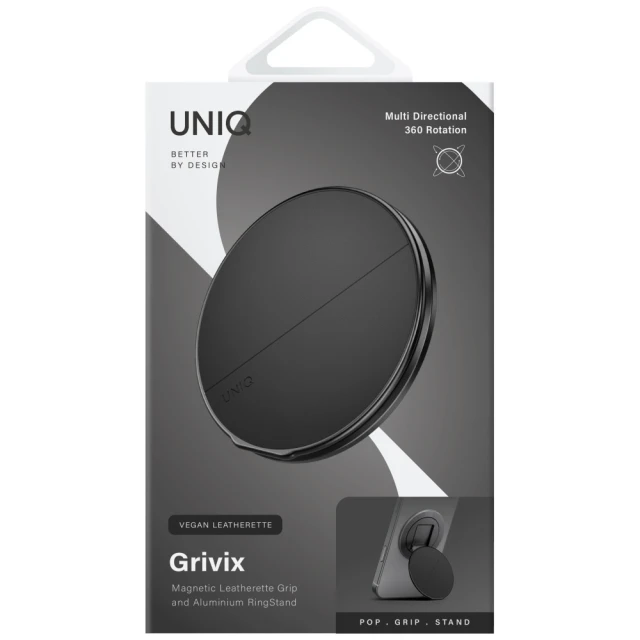 Магнітний тримач UNIQ Grivix Classic 360 Mount&Grip Stand Black (8886463696521)