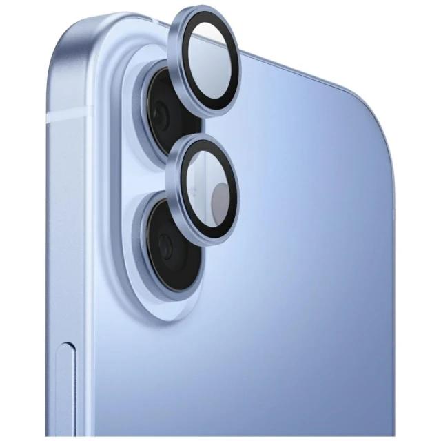 Захисне скло UNIQ для камери iPhone 17 Optix Aluminium Camera Lens Protector Blue (8886463696620)