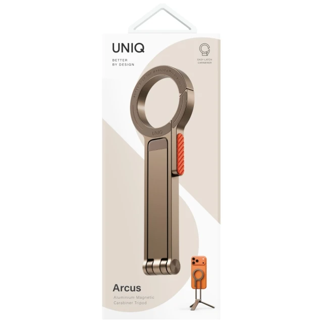 Магнітний тримач Uniq Arcus TriPod Stand Champagne (UNIQ-ARCUS-CHAMVOLT)