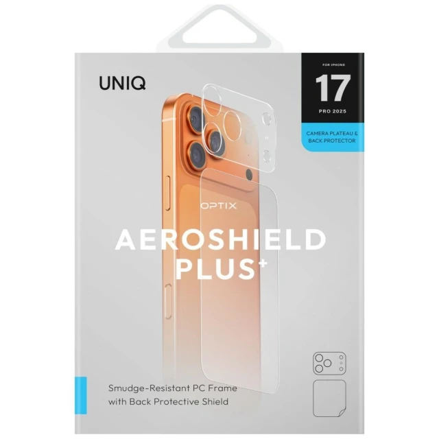 Захисне скло для камери UNIQ Optix Aeroshield Plus Camera Module Protector для iPhone 17 Pro Clear (UNIQ-IP6.3P(2025)-AERSPCMPFCLR)
