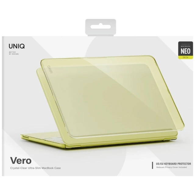 Чохол UNIQ Vero для MacBook Neo Yellow (UNIQ-MBNEO-VEROTCIT)