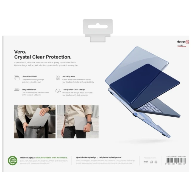 Чохол UNIQ Vero для MacBook Neo Navy (UNIQ-MBNEO-VEROTIND)