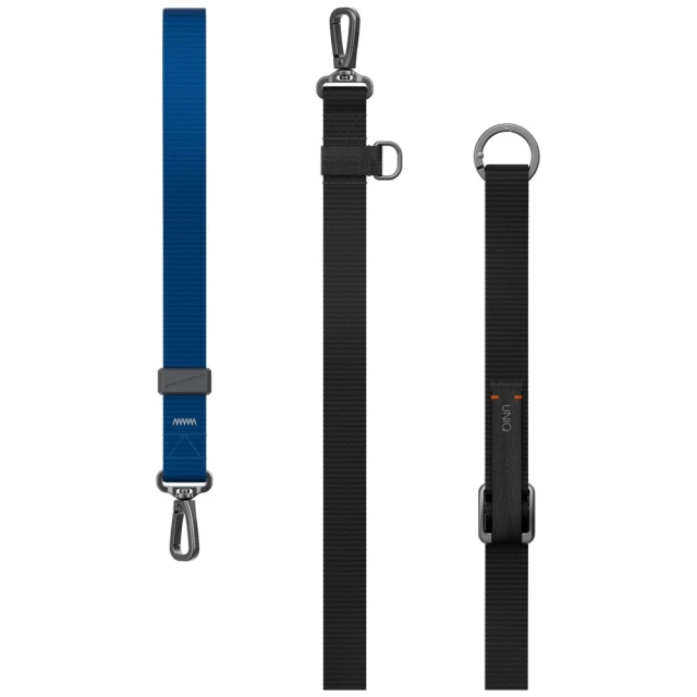 Універсальний ремінець для телефону UNIQ Vista Flex 2в1 Black Blue (UNIQ-VISTAFLEX2IN1-BLKDBLU)