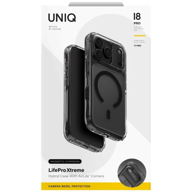 Чохол UNIQ Lifepro Xtreme для iPhone 18 Pro | 17 Pro Black (UNIQ-IP6.3P(2026)-LPRXMTSMK)