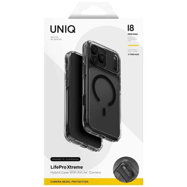 Чохол UNIQ LifePro Xtreme для iPhone 18 Pro Max | 17 Pro Max Grey (UNIQ-IP6.9P(2026)-LPRXMTSMK)