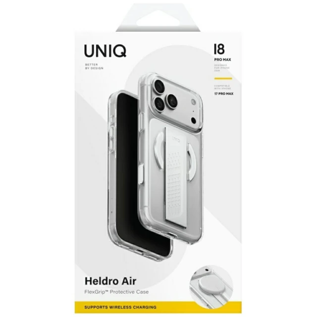 Чохол UNIQ Heldro Air для iPhone 18 Pro Max | 17 Pro Max Clear (UNIQ-IP6.9P(2026)-HELAMLCLR)