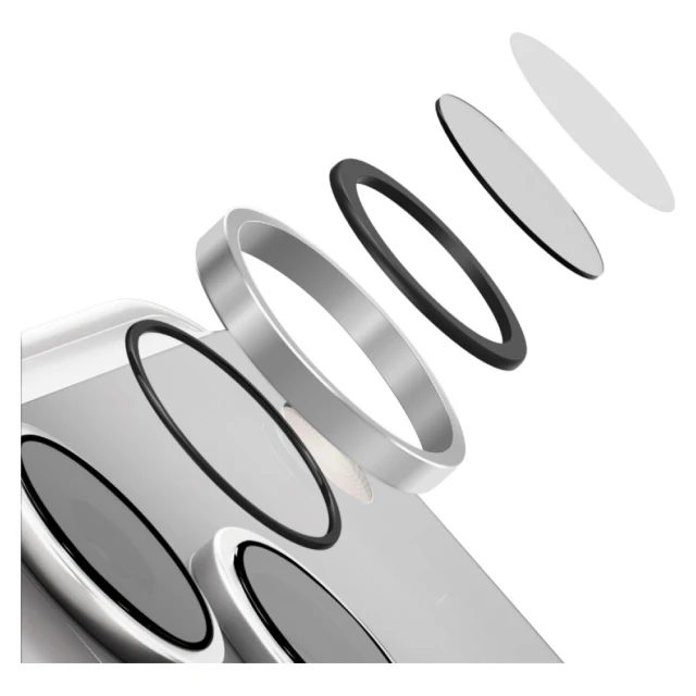 Захисне скло для камери Uniq Optix Aluguard (DX2) Camera Lens Protector для iPhone 18 Pro Max | 18 Pro Silver (UNIQ-IP6.3P-6.9P(2026)-ALENSSSIL)