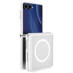 Чохол UNIQ Veren AF для Samsung Galaxy Flip 8 Magclick Charging White (UNIQ-GZFLIP8-VERNAFMCFST)