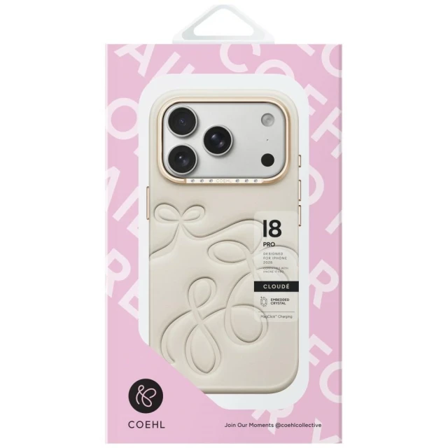 Чохол UNIQ Coehl Cloude для iPhone 18 Pro | 17 Pro Beige (UNIQ-IP6.3P(2026)-CLDMSCLY)