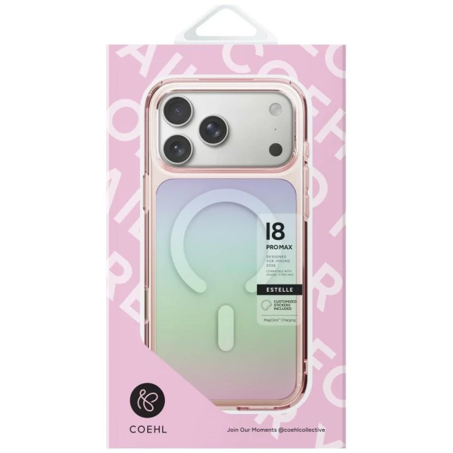 Чохол UNIQ Coehl Estelle для iPhone 18 Pro | 17 Pro Pink (UNIQ-IP6.3P(2026)-ESTMPPRM)