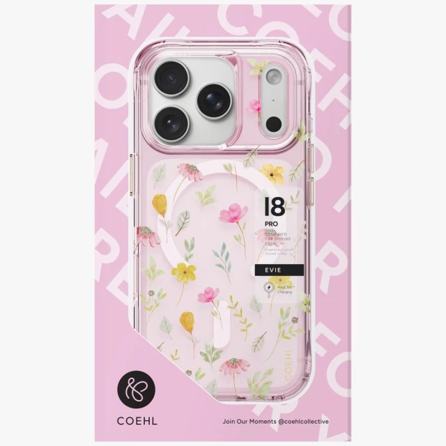 Чохол UNIQ Coehl Evie для iPhone 18 Pro | 17 Pro Pink (UNIQ-IP6.3P(2026)-EVIEMPBLM)
