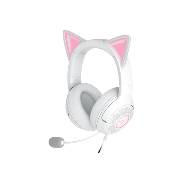 Навушники Razer Kraken Kitty V2 провідні ігрові White (8887910060971)