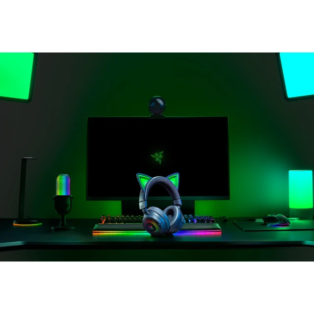 Навушники Razer Kraken Kitty V3 Pro бездротові Bluetooth з мікрофоном Black (8887910061053)