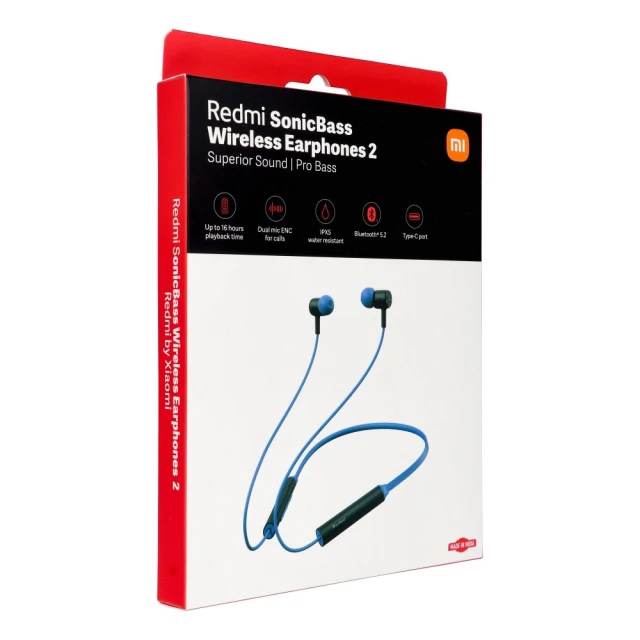 Навушники бездротові Xiaomi SonicBass 2 Blue (8906129034013)