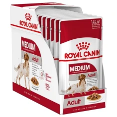 Вологий корм для собак Royal Canin Medium Adult у соусі 10 шт x 140 г (9003579008362)
