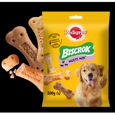Ласощі для собак Pedigree Biscrok з ягням, куркою й яловичиною 200 г (9003579302545)
