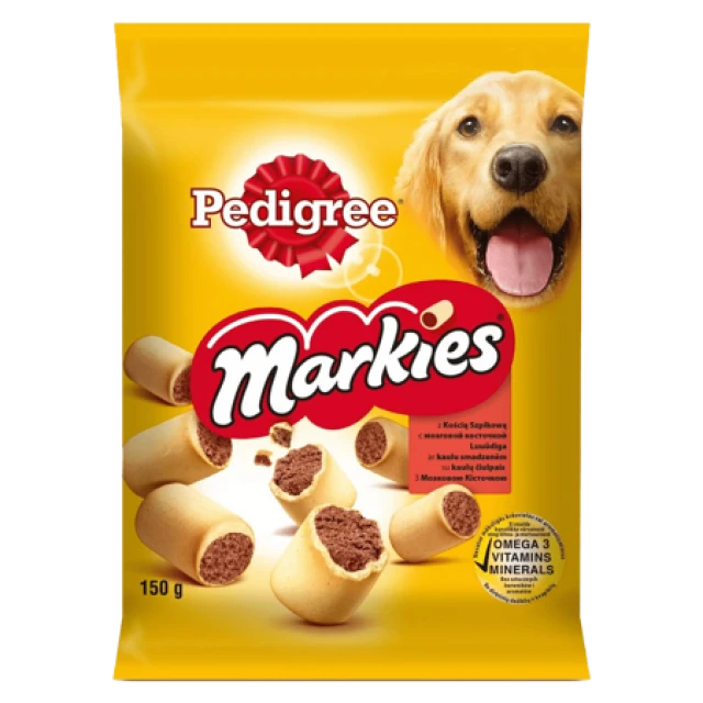 Ласощі для собак Pedigree Markies хрусткі печиво 150 г (9003579302552)