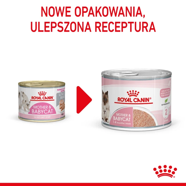 Вологий корм для кошенят Royal Canin Mother & Babycat Ultra Soft Mousse 195 г (9003579311660)